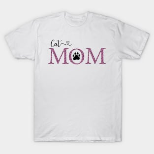 Cat mom pink T-Shirt